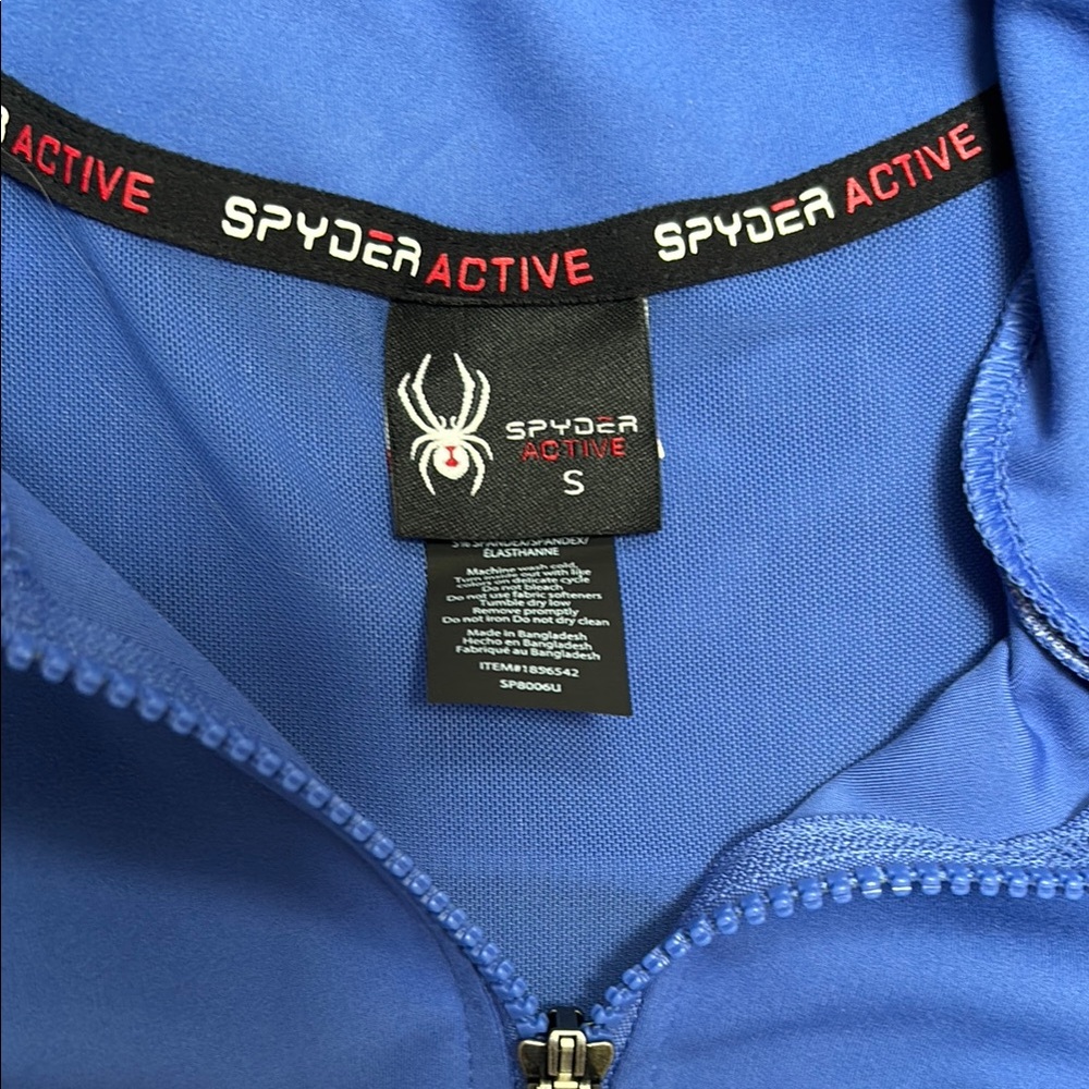 Spyder Blue Utility Jacket with Zip-Front Design - Picture 2 of 3